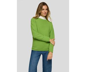 Strickpullover RABE, Damen, Gr. 40, farn, Strick, Obermaterial: 52% Polyester, 42% Baumwolle, 6% sonstige Fasern, unifarben, tailliert hüftbedeckend, Rundhals, Rollkante, Pullover Strickpullover, in S