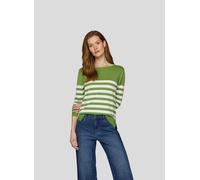 Strickpullover RABE, Damen, Gr. 50, farn, Web, Obermaterial: 69% Viskose, 29% Polyamid, 2% sonstige Fasern, gestreift, tailliert hüftbedeckend, Rundhals, Rippbündchen, Pullover Strickpullover, im Stre