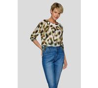 Strickpullover RABE "Pullover", Damen, Gr. 42, blau (dunkelblau), 100%Baumwolle, gerade, gerader Abschluss, Pullover Strickpullover (70971161-42) dunkelblau