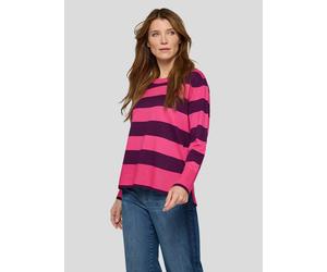 Strickpullover RABE "Pullover", Damen, Gr. 42, pink, 46%Modal, 40%Polyacryl, 14%Polyamid, geringelt, oversize, gerader Abschluss, Pullover Strickpullover (57612640-42) pink