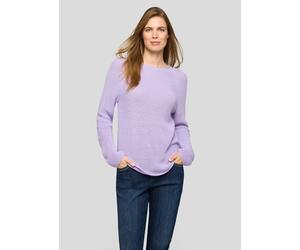 Strickpullover RABE "Pullover", Damen, Gr. 44, lila, 50%Baumwolle, 50%Polyacryl, unifarben, gerader Abschluss, Pullover Strickpullover (93205955-44) lila