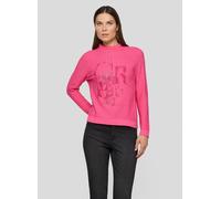 Strickpullover RABE "Pullover", Damen, Gr. 44, pink, 50%Polyester, 30%Viskose, 20%Polyamid, unifarben, gerade, gerader Abschluss, Pullover Strickpullover (48941029-44) pink