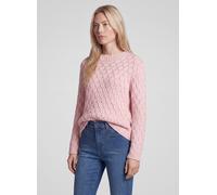 Strickpullover RABE "Pullover", Damen, Gr. 44, rosa, Obermaterial: 73% Polyacryl, 27% Baumwolle, Strukturmuster, weit, Pullover Strickpullover (48548256-44) rosa