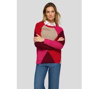 Strickpullover RABE "Pullover", Damen, Gr. 44, rot, 50%Baumwolle, 50%Polyacryl, gerade, gerader Abschluss, Pullover Strickpullover (78179525-44) rot