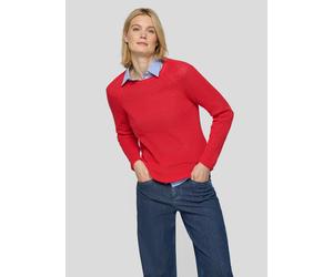 Strickpullover RABE "Pullover", Damen, Gr. 46, koralle, 50%Baumwolle, 50%Polyacryl, unifarben, gerader Abschluss, Pullover Strickpullover (99339311-46) koralle