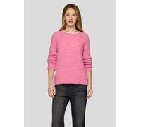 Strickpullover RABE "Pullover", Damen, Gr. 46, pink, 33%Polyacryl, 30%Alpaka, 17%Polyamid, 11%Wolle, 6%Baumwolle, 2%Polyester, 1%Elastan, unifarben, gerade, gerader Abschluss, Pullover Strickpullover 
