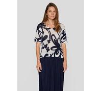 Strickpullover RABE "Pullover", Damen, Gr. 46, weiß, 65%Baumwolle 35%Polyamid, gemustert, gerade, gerader Abschluss, Pullover (30104617-46) weiß