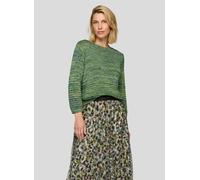 Strickpullover RABE "Pullover", Damen, Gr. 48, grün, 40%Baumwolle, 40%Polyacryl, 14%Viskose, 4%Metallic Garn, 2%Polyamid, gemustert, gerade, gerader Abschluss, Pullover Strickpullover (52623061-48) gr