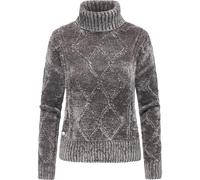 Strickpullover RAGWEAR "Janna Short", Damen, Gr. M (38), grau, Material: 100% Polyester, gerade hüftbedeckend, Rundhals, Ärmel ohne Ärmelschlitz Rippbündchen, Pullover Strickpullover, Gestrickter gemu