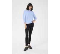 Strickpullover KAFFE "Strickpullover KArita", Damen, Gr. L, blau (windsurfer), Obermaterial: 76% Polyacryl PAN. 21% Polyester PES. 3% Elasthan EL., Pullover Strickpullover (81449737-L) windsurfer