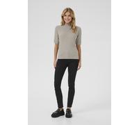 Strickpullover KAFFE "Strickpullover Kalizza", Damen, Gr. XL, grau (elephant skin), Obermaterial: 80% Viskose CV. 20% Nylon NY., Pullover Strickpullover (96727355-XL) elephant skin