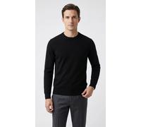 Strickpullover REPLAY, Herren, Gr. 3XL, schwarz, Strick, Obermaterial: 95% Baumwolle, 5% Kaschmir, unifarben, regular fit normal, Rundhals, Rippstrickbündchen, Pullover Strickpullover, mit Kaschmir-An