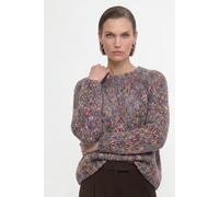 Strickpullover RICHROYAL, Damen, Gr. M, misty blau, Strick, Obermaterial: 85% Polyacryl, 9% Polyamid, 6% Schurwolle, gemustert, regular fit taillenbedeckt, Rundhals, eingesetzt Rippstrickbündchen, Pul