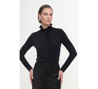 Strickpullover RICHROYAL, Damen, Gr. M, schwarz, Single Jersey, Obermaterial: 67% Lyocell, 33% Baumwolle, normal normal, Rundhals, Rippstrickbündchen, Pullover Strickpullover, weiches Material, mit Al