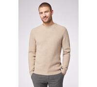 Strickpullover ROY ROBSON "Grobstrick", Herren, Gr. XXL, beige, 50% Schurwolle, 30% Polyamid, 20% Modal, unifarben, normal, Rundhals, Pullover Strickpullover (65202648-XXL) beige