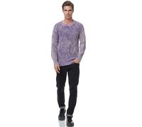 Strickpullover RUSTY NEAL, Damen, Gr. XXL, lila, 50% Polyacryl, 50% Baumwolle, unifarben, normal, Rundhals, Pullover Strickpullover, im dezenten Batik-Design (75551943-XXL) lila