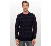 Kontrast Rundhals-Pullover L