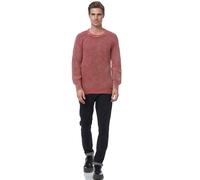 Strickpullover RUSTY NEAL, Herren, Gr. M, rot, 50% Polyacryl, 50% Baumwolle, unifarben, normal, Rundhals, Pullover Strickpullover, im dezenten Batik-Design (53291331-M) rot