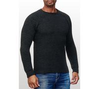 Rusty Neal Rundhals-Pullover Grau S