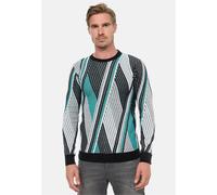 Strickpullover RUSTY NEAL, Herren, Gr. XL, grün, 70% Polyacryl, 30% Baumwolle, mehrfarbig, casual, normal, Rundhals, Langarm, Pullover, im Colorblock-Design (25143964-XL) grün