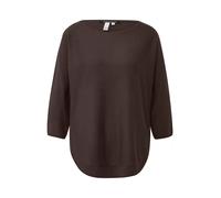 Q/S designed by - Strickpullover mit 3/4-Arm braun - Gr. - S