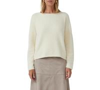 Strickpullover S.OLIVER BLACK LABEL, Damen, Gr. 34, beige, Strick, Obermaterial: 74% Polyamid, 16% Viskose, 10% Polyester, unifarben, normal, U-Boot-Ausschnitt, Strickkante, Pullover Strickpullover, f