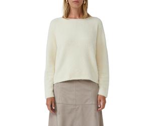 Strickpullover S.OLIVER BLACK LABEL, Damen, Gr. 34, beige, Strick, Obermaterial: 74% Polyamid, 16% Viskose, 10% Polyester, unifarben, normal, U-Boot-Ausschnitt, Strickkante, Pullover Strickpullover, f