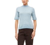 Kurzarm-Pullover mit Rippblende 34 blau 2185019.53W3.34