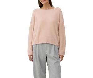 Strickpullover S.OLIVER BLACK LABEL, Damen, Gr. 36, rosa (rose), Strick, Obermaterial: 74% Polyamid, 16% Viskose, 10% Polyester, unifarben, regular fit taillenbedeckt, U-Boot-Ausschnitt, gerader Absch