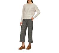 Strickpullover S.OLIVER BLACK LABEL, Damen, Gr. 38, grau (stone melange), Strick, Obermaterial: 71% Viskose, 29% Polyester, Strukturmuster, meliert, regular fit taillenbedeckt, U-Boot-Ausschnitt, Ripp