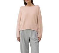 Strickpullover S.OLIVER BLACK LABEL, Damen, Gr. 42, rosa (rose), Strick, Obermaterial: 74% Polyamid, 16% Viskose, 10% Polyester, unifarben, casual, regular fit taillenbedeckt, U-Boot-Ausschnitt, Langa