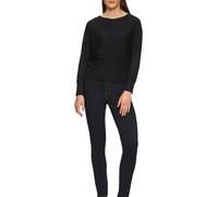Strickpullover S.OLIVER BLACK LABEL, Damen, Gr. 42, schwarz, Strick, Obermaterial: 71% Viskose, 29% Polyester, Strukturmuster, regular fit taillenbedeckt, U-Boot-Ausschnitt, Rippbündchen, Pullover Str