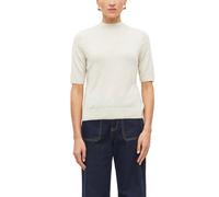 Kurzarm-Pullover mit Rippblende 46 beige 2185019.93W2.46