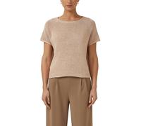 Strickpullover S.OLIVER BLACK LABEL, Damen, Gr. M (38), beige (soft rose), Strick, Obermaterial: 87% Polyacryl, 13% Polyamid, unifarben, lässig geschnitten hüftbedeckend, Rundhals, Pullover Strickpull