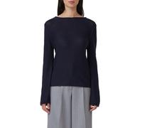 Strickpullover im Slim Fit mit Rollkanten 34 blau 2168001.5959.34