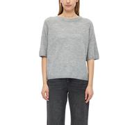 Strickpullover S.OLIVER, Damen, Gr. 36, grau, Strick, Obermaterial: 60% Polyacryl, 22% Polyester, 10% Alpaka, 8% Polyamid, unifarben, normal hüftbedeckend, Rundhals, Bündchen, Pullover Strickpullover,