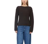 Strickpullover S.OLIVER, Damen, Gr. 38, braun, Strick, Obermaterial: 60% Baumwolle, 40% Polyacryl, unifarben, normal hüftbedeckend, Rundhals, Rollkante, Pullover Strickpullover, mit Rundhals und Rollk