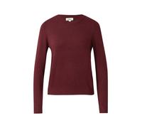 Strickpullover S.OLIVER, Damen, Gr. 38, dunkelrot, Obermaterial: 72% Viskose, 28% Polyester, unifarben, regular fit taillenbedeckt, ohne Ausschnitt, Rippbündchen, Pullover Strickpullover, mit Stehkrag