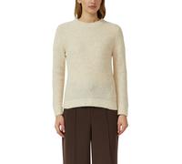Strickpullover S.OLIVER, Damen, Gr. 44, light beige melange, Strick, Obermaterial: 59% Baumwolle, 37% Polyacryl, 4% Wolle, meliert, unifarben, normal hüftbedeckend, Rundhals, Strickbündchen, Pullover