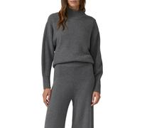 Strickpullover S.OLIVER, Damen, Gr. 46, grau melange, Strick, Obermaterial: 50% Baumwolle, 25% Polyamid, 14% Polyacryl, 8% Wolle, 3% Elasthan, meliert, regular fit normal, ohne Ausschnitt, Rippbündche