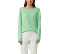 Strickpullover S.OLIVER, Damen, Gr. 46, grün, Strick, Obermaterial: 50% Baumwolle, 50% Viskose, unifarben, regular fit normal, Rundhals, gerader Abschluss, Pullover Strickpullover (26800247-46) grün