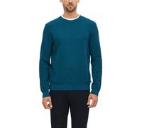 s.Oliver RED LABEL Pullover mit Strukturstrickoptik aus reiner Baumwolle in Bleu, Größe M
