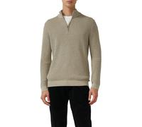 s.Oliver Baumwoll-Pullover mit Struktur und Troyer-Kragen