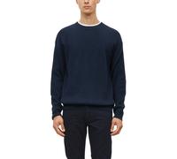Gerippter Flammgarn-Pullover im Modern Fit XL blau 2182793.5978.XL