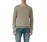 Strickpullover S.OLIVER, Herren, Gr. XL, dk beige, Strick, Obermaterial: 100% Baumwolle, unifarben, normal hüftbedeckend, Rundhals, Bündchen, Pullover, langarm, Grob-Strick (62262538-XL) dk beige