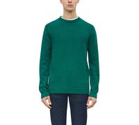 Strickpullover S.OLIVER, Herren, Gr. XXL, grün, Strick, Obermaterial: 100% Baumwolle, unifarben, bequem hüftbedeckend, Rundhals, Flachstrickbündchen, Pullover Strickpullover, Langarmpullover / Unifarb