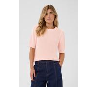 Strickpullover SAINT TROPEZ "PiliaSZ SS Pullover", Damen, Gr. L, chalk pink, Strick, Obermaterial: 100% Baumwolle, unifarben, normal, Rundhals, Pullover Strickpullover (79307454-L) chalk pink