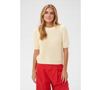 Strickpullover SAINT TROPEZ "PiliaSZ SS Pullover", Damen, Gr. XXL, creme, Strick, Obermaterial: 100% Baumwolle, unifarben, normal, Rundhals, Pullover Strickpullover (83132055-XXL) creme