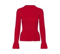 Strickpullover SAINT TROPEZ "Strickpullover MadelenaSZ", Damen, Gr. L, rot (chinese rot), Obermaterial: 80% Viskose LENZING ECOVERO CV LenzEcov. 20% Polyamid PA., Pullover Strickpullover (28035353-L) 