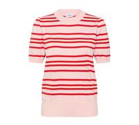 Strickpullover SAINT TROPEZ "Strickpullover PilaSZ", Damen, Gr. XXL, rosa (chalk pink rot multi stripe), Obermaterial: 70% Viskose LENZING LenzingCV. 30% Polyester PES., Pullover Strickpullover (81345